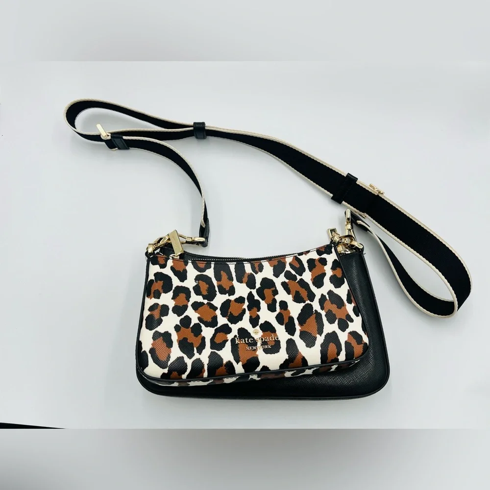 Kate Spade Duet Leopard Crossbody Bag